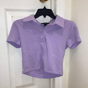NWOT FOREVER 21 purple crop top